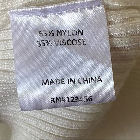 Michael Costello x REVOLVE Soraya Ivory White Sweater Cowl Turtleneck Size S - Picture 6 of 7